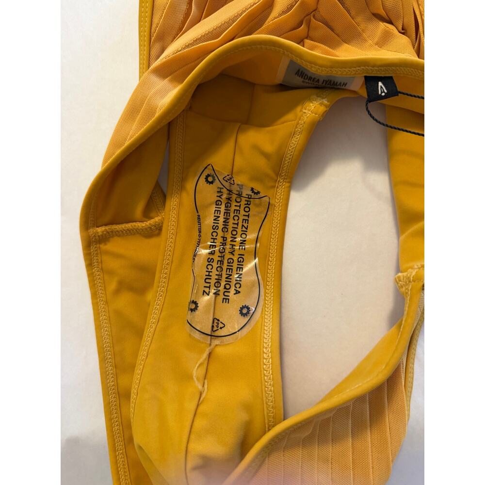 Andrea Iyamah Mustard Pura Bikini Bottom S NWT - Picture 6 of 7